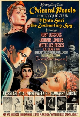 Magdansshow och burleskclub i Stockholm